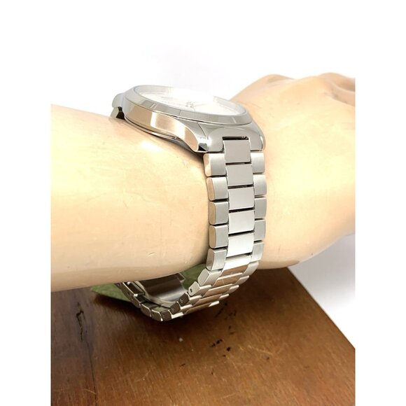 Gucci Men's Watch YA126459 G-Timeless Swiss Quartz Silver Dial Steel 38mm - Picture 12 of 14